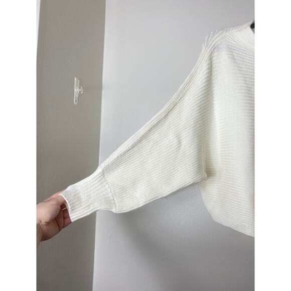 ANTHROPOLOGIE SWEATER 1X PLUS KNIT WHITE PREPPY CLASSY - Picture 9 of 11